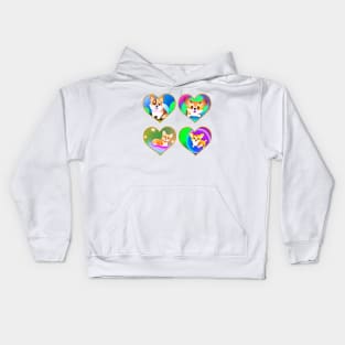 Cute Corgis Kids Hoodie